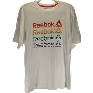 Reebok Men's Large T-shirt "Rainbow" *Mint*